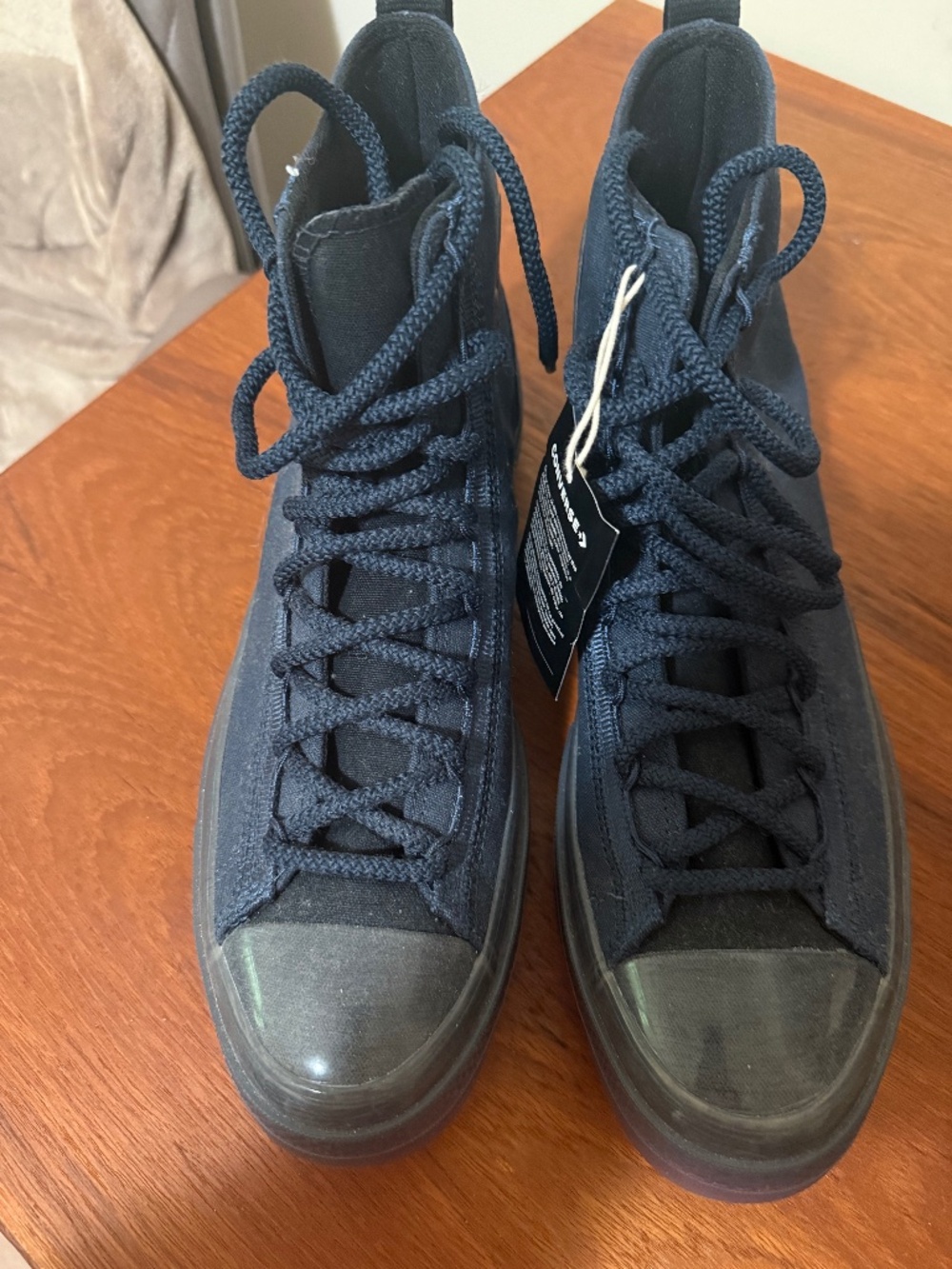 converse all star sneekers hi-top canvas black  new size 11